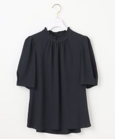 ANY SIS L 【洗える】フリルネックスタンド ブラウス