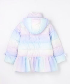 ANY KIDS 【フード取り外し/洗濯機可能】中綿フリル リボンコート