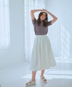 Feroux 【洗える】ワンポイント刺繍Tシャツ