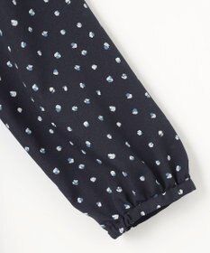 J.PRESS LADIES S 【洗える】ドット フラワープリント ワンピース