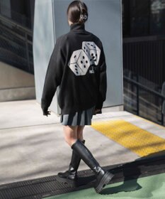 WEGO ハーフジップロゴプルオーバー