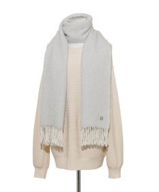 MOONBAT FURLA(フルラ）ループヤーン ツイード調ラメ入り ストール アルパカ混 日本製