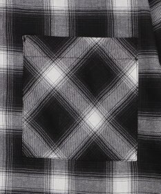 WEGO 裏毛フードチェックシャツ