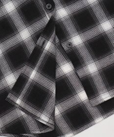 WEGO 裏毛フードチェックシャツ