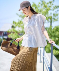 自由区 【SHIHOさん着用・可変デザイン・季節を彩る素材】ワイドライフィア トートバッグ