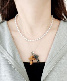 WEGO L2Pクロスパールレイヤードネックレス