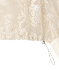 Green Parks オーガン刺繍比翼シャツ