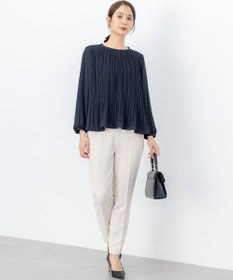 組曲 S 【WEB限定】ジョーゼットシフォンプリーツ ブラウス