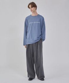 WEGO 【２点セット/ユニセックス着用ITEM】アクセ付きフォトコラージュT（LS）