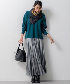 23区 S ホイルプリントプリーツ スカート