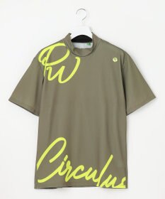PW CIRCULUS 【吸水速乾 / 伸縮性抜群】【MEN】筆記体ロゴ COOLベンチレーションモック T