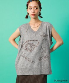 Green Parks ＴＯＹ　ＳＴＯＲＹ　／　刺繍Ｖネックニットベスト