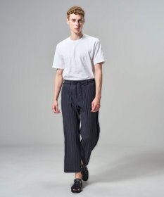 JOSEPH HOMME 【HIGH GRADE LINE】フォグプリーツストレッチ　ドロスト付ワイドストレートパンツ / HARRY CONVERTIBLE