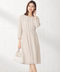 ANY SIS L 【洗える】フェミニンプリーツ ワンピース