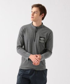 JOSEPH ABBOUD MOUNTAIN デルタメッシュ ハーフZIPカットソー