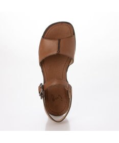 ing <ing>【WEB限定】ウエッジヒールレザーサンダル