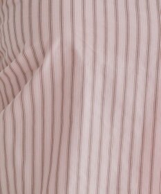 WEGO 【ANGIE VINTAGE】スカーフ付きオーバーサイズストライプシャツ