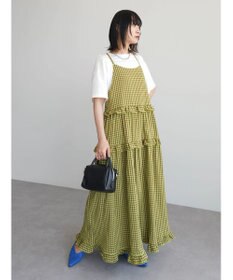 Green Parks ・Ｐｅｔｉｔ　Ｆｌｅｕｒ　カラーギンガムキャミワンピ