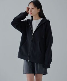 WEGO 【ユニセックス着用ITEM/SMLサイズ展開】リラックスフィットダブルZIPパーカー