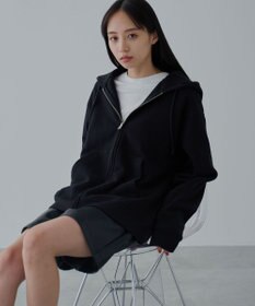 WEGO 【ユニセックス着用ITEM/SMLサイズ展開】リラックスフィットダブルZIPパーカー