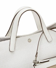 TOPKAPI 【Breath TOPKAPI】ワイド トート レザーハンドル カゴバッグ / ポーチ付き