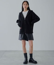 WEGO 【ユニセックス着用ITEM/SMLサイズ展開】リラックスフィットダブルZIPパーカー