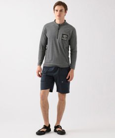 JOSEPH ABBOUD MOUNTAIN デルタメッシュ ハーフZIPカットソー