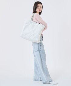 LeSportsac LARGE 2 WAY TOTE/2ウェイブルーインディゴ/メレンゲ