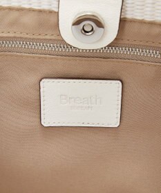 TOPKAPI 【Breath TOPKAPI】ワイド トート レザーハンドル カゴバッグ / ポーチ付き