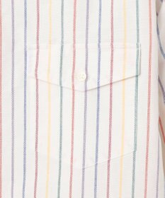 J.PRESS MEN コットンオックス マルチストライプ シャツ / ボタンダウン