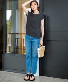 23区 S 【洗える】トリミングジャージー カットソー