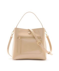 MioFIRANO スクエアエナメルハンドバッグ 2WAY　FIRANO フィラノ