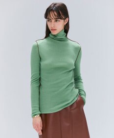 BEIGE， 【洗える・GISELe 10月号掲載】FORD / ウール配色メローハイネックカットソー