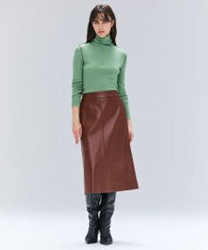 BEIGE， 【洗える・GISELe 10月号掲載】FORD / ウール配色メローハイネックカットソー