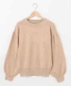 SHARE PARK LADIES ソフトタッチパフスリーブニット