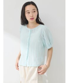 earth music&ecology コンパクトレースカーディガン