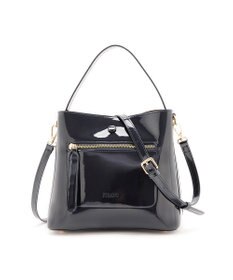 MioFIRANO スクエアエナメルハンドバッグ 2WAY　FIRANO フィラノ