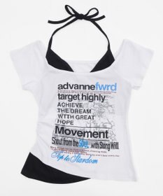 WEGO フェイクインナープリントピチT