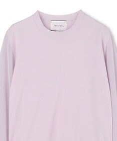 BEIGE， JULIE / コットンシルク 異素材プルオーバーニット