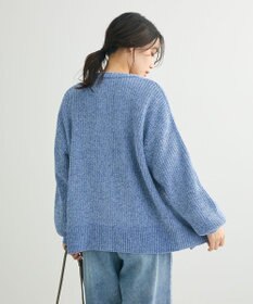 Green Parks ベロアモールＶネックカーディガン