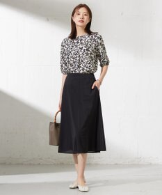 J.PRESS LADIES L 【洗える】シアートリコット フレアー スカート