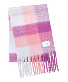 MOONBAT estaa ボリュームマフラー カラーブロック／手洗い可