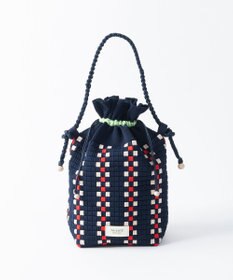 TRICOTE ピクセル巾着ポーチバッグ