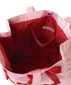 Maison de FLEUR リボンサテンスクエアトートバッグ