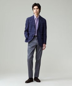 J.PRESS MEN 【ストレッチ】グリストーンダンプ ステムテーパードパンツ