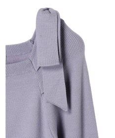 earth music&ecology 肩リボンニットプルオーバー