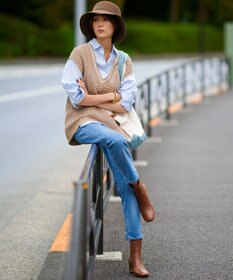 23区 【CLASSY.1月号掲載】CANCLINI ベーシック シャツ