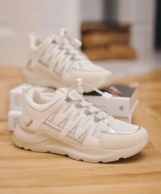 Bridget Birkin 【PARADIS COULEUR】異素材コンビワントーンスニーカー