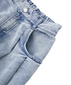 Green Parks デニムタックワイドパンツ