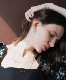 YECCA VECCA メッシュフープピアス